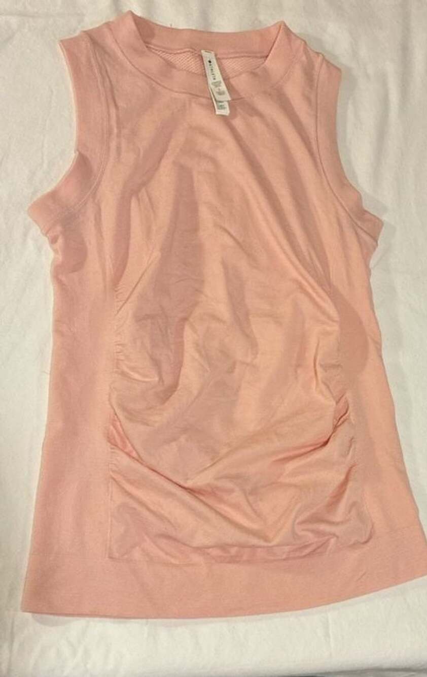Athleta Foresthill Ascent Tank Size S Pink Seamless Activewear